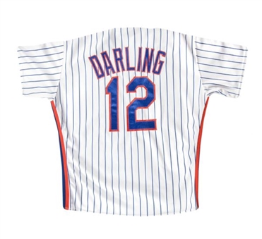 1988 Ron Darling New York Mets Game Worn Home Jersey - PHOTO MATCHED